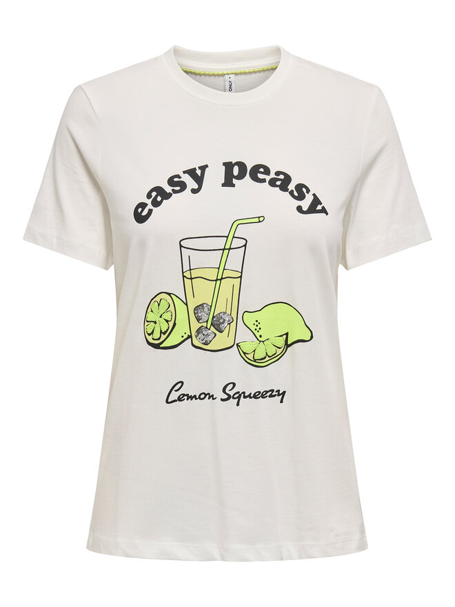 ONLY ONLY Camiseta Kita 15349150 Blanco Regular Fit
