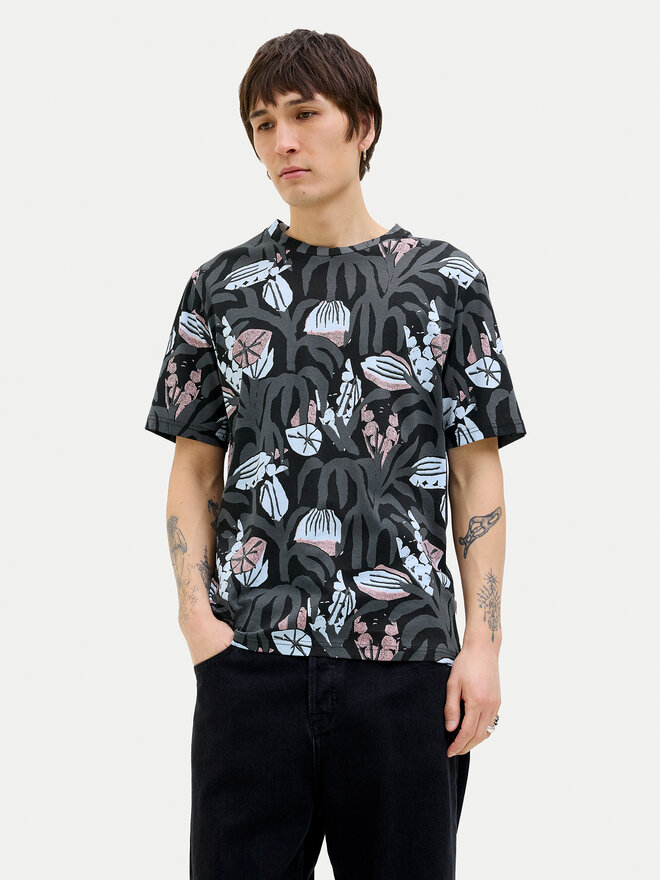 Jack&Jones Jack&Jones Marškinėliai Almeria 12276912 Juoda Regular Fit