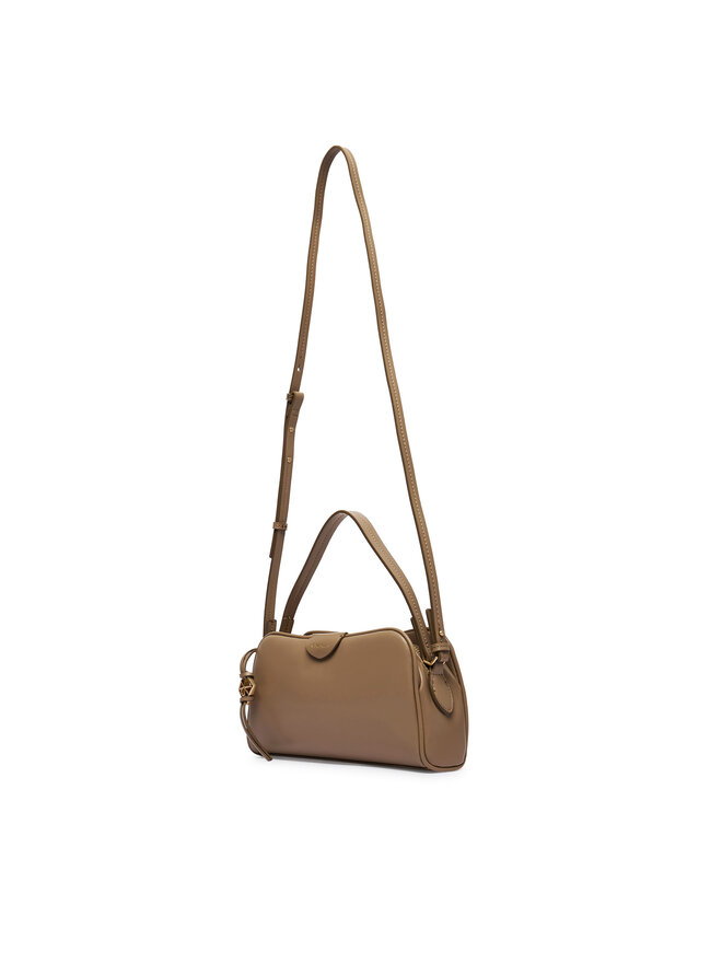 Calvin Klein Handtasche Calvin Klein Emblem Trio Top Handle Camera Ba LV04F3370G Beige