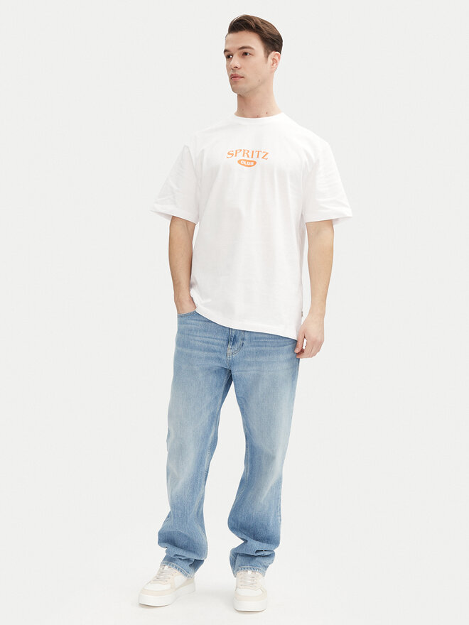 Only & Sons Only & Sons Marškinėliai Spritz 22034398 Balta Relaxed Fit
