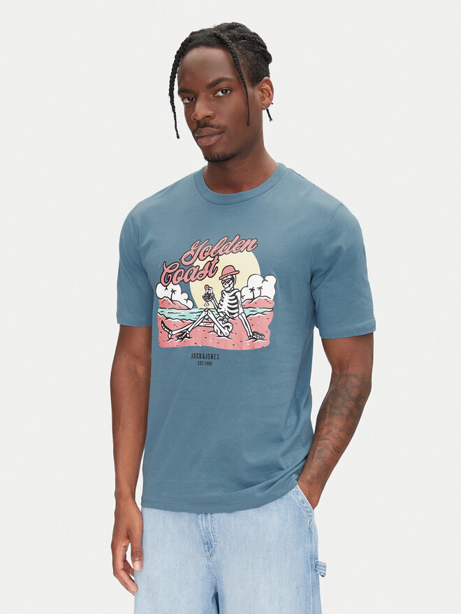 Jack&Jones Jack&Jones Camiseta Eljah 12268472 Azul Relaxed Fit