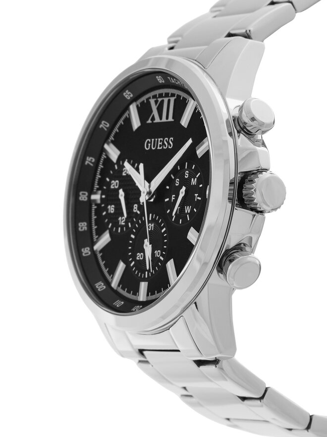 Guess Zegarek Guess Walker GW0900G1 Srebrny