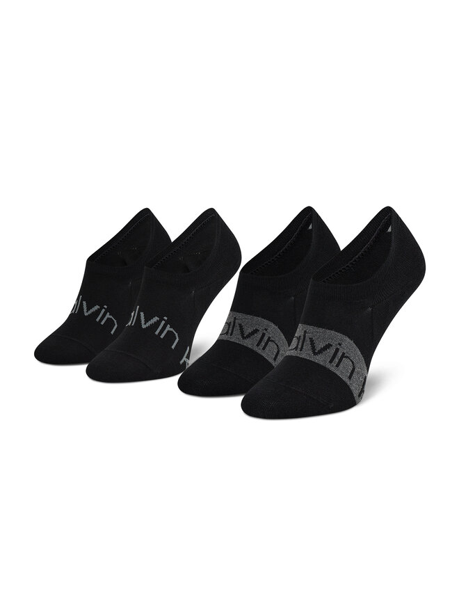 Calvin Klein 2 pár férfi bokazokni Calvin Klein 701218713 Fekete