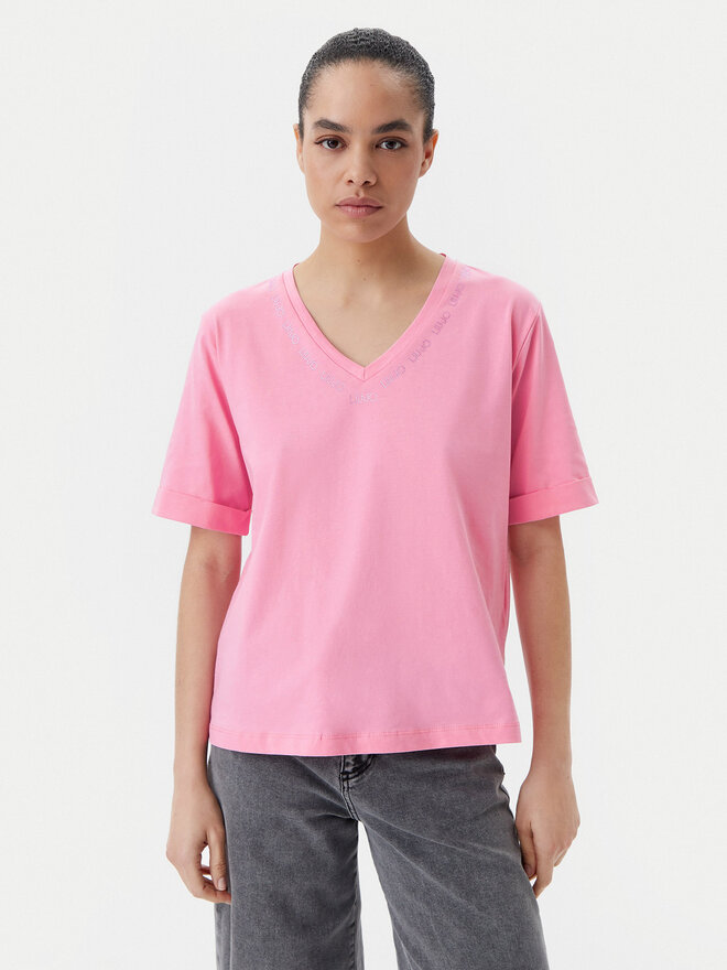 Liu Jo Sport Liu Jo Sport T-Shirt q-roa-35247 Bunt Regular Fit
