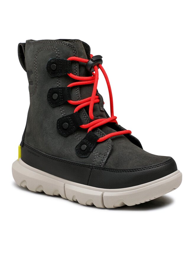 Sorel Schneeschuhe Sorel Youth Sorel Explorer Lace Wp NY4897-093 Schwarz