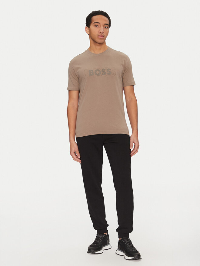 BOSS BOSS Camiseta 50531271 Beis Regular Fit