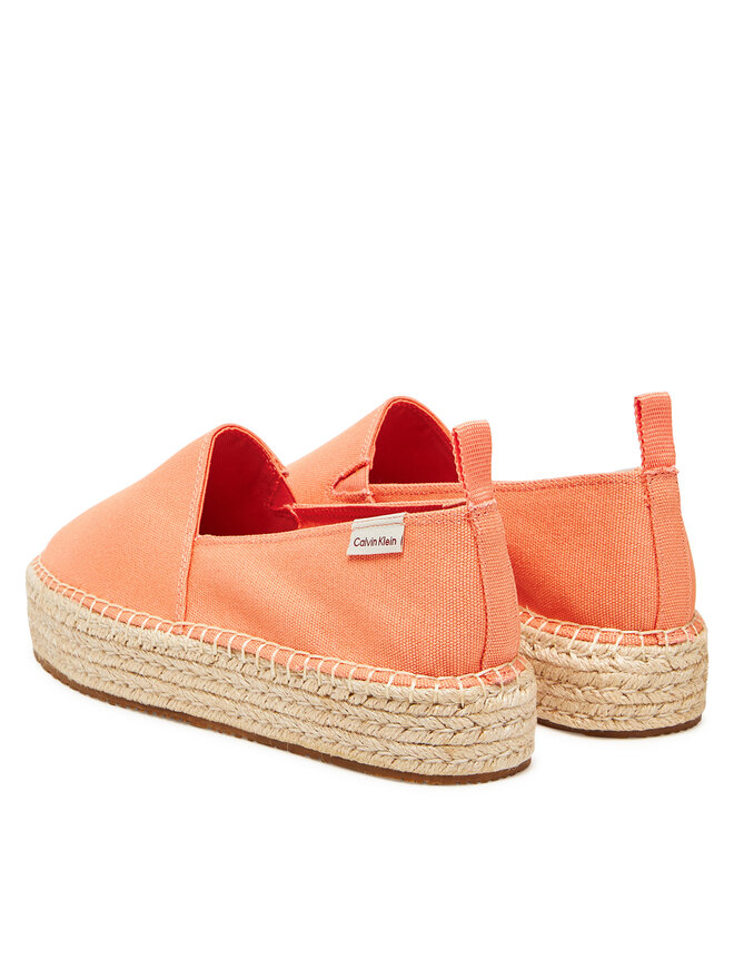 Calvin Klein Jeans Espadrile Calvin Klein Jeans Platform Espadrille Ml Cs YW0YW01871 Oranžna