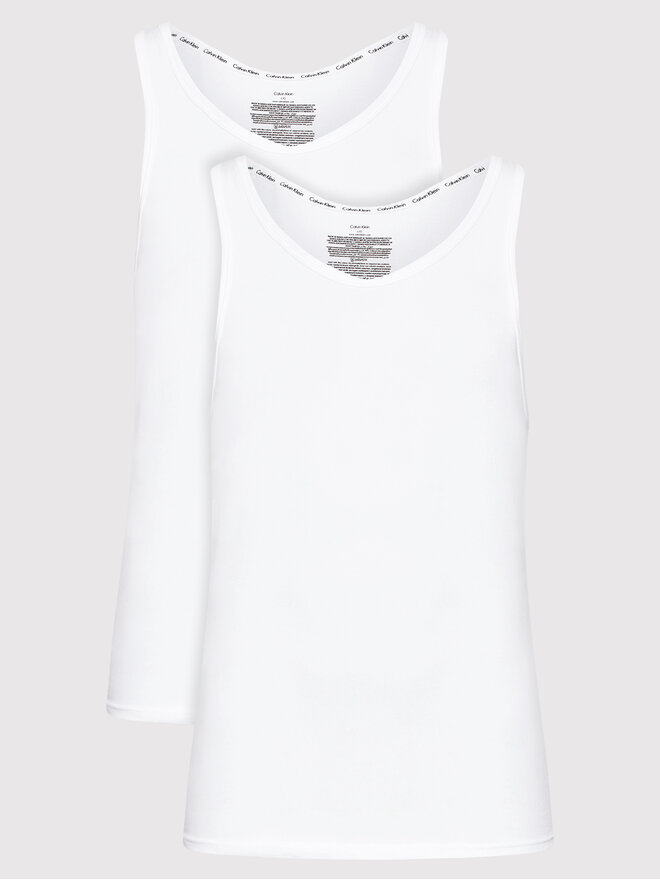 Calvin Klein Underwear Calvin Klein Underwear 2er-Set Tank-Tops 000NB1099A Weiß Slim Fit