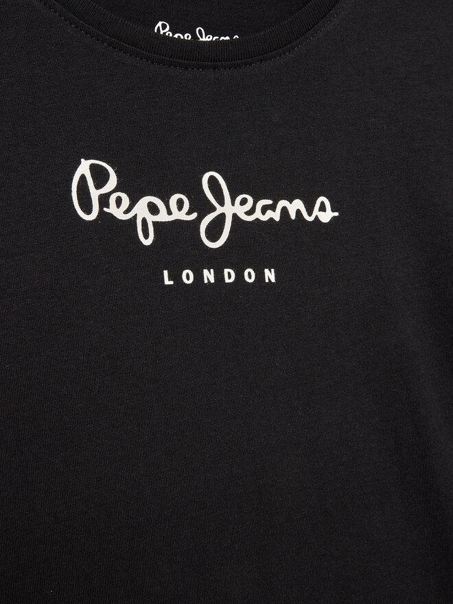 Pepe Jeans Pepe Jeans Marškinėliai Wenda PG502960 Juoda Regular Fit