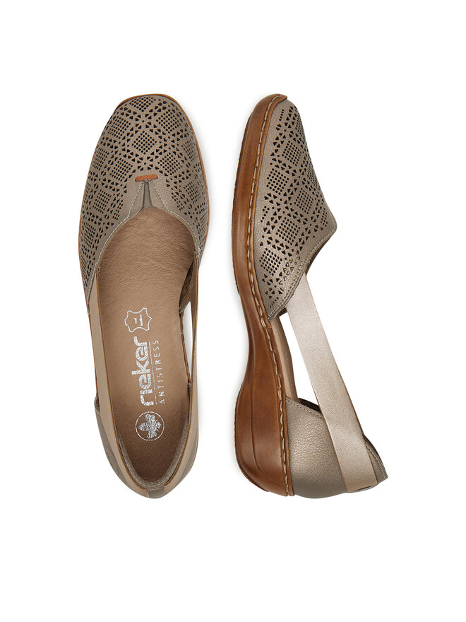 Rieker Pantofi Rieker 41351-90 Bej