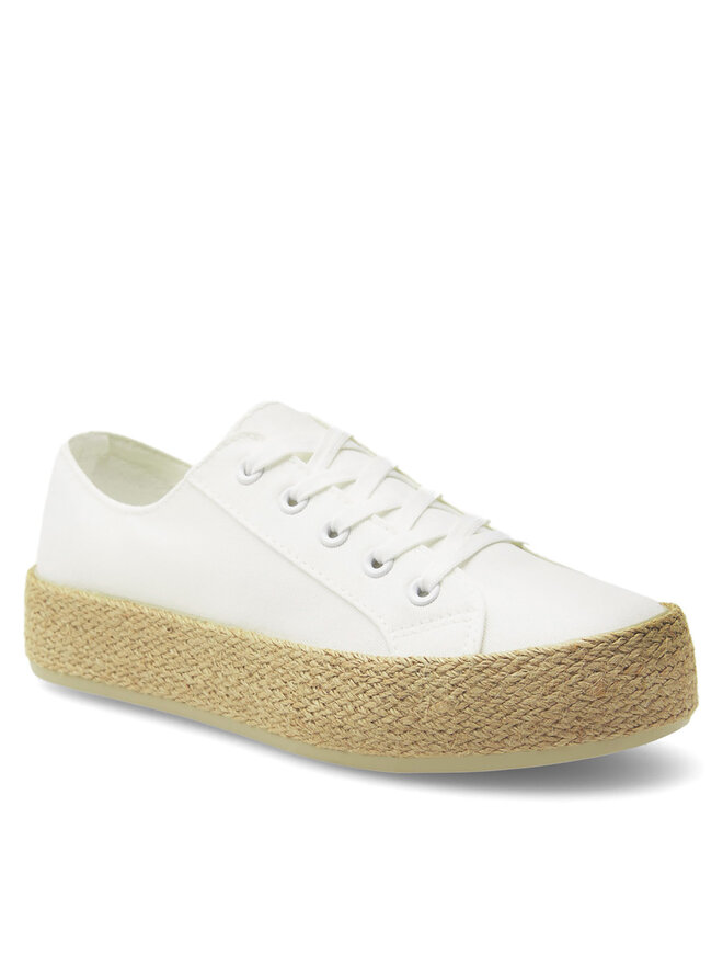 DeeZee Espadryle DeeZee WS19130-3 Biały
