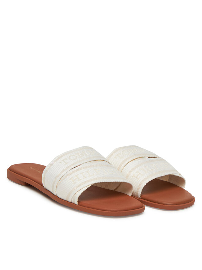 Tommy Hilfiger Šľapky Tommy Hilfiger Webbing Mule FW0FW08421 Biela