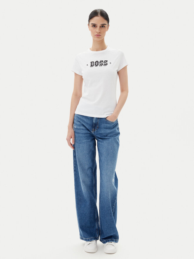 BOSS BOSS Camiseta Endora 50545287 Blanco Regular Fit