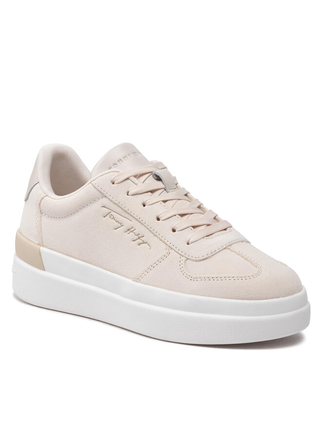 Tommy Hilfiger Sneakers Tommy Hilfiger Th Signature Suede Sneaker FW0FW06518 Beige