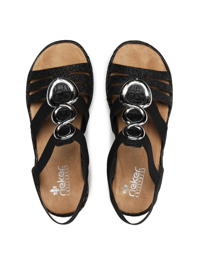 Rieker Sandalen Rieker 679L4-00 Schwarz
