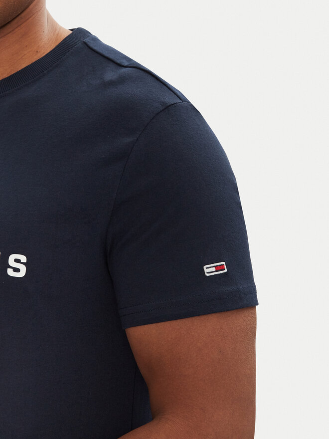 Tommy Jeans Tommy Jeans Póló Signature Dna DM0DM20817 Sötétkék Regular Fit