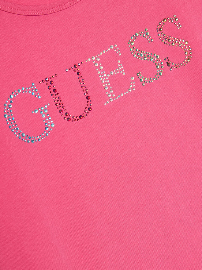 Guess Guess Póló J4GI38 J1314 Rózsaszín Regular Fit