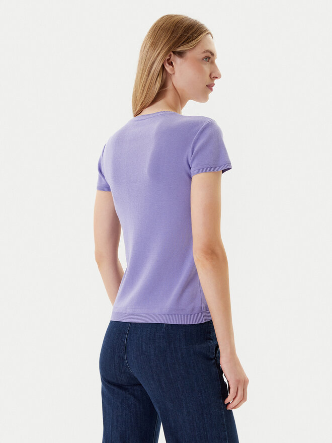 United Colors Of Benetton United Colors Of Benetton Marškinėliai 1091D1M10 Violetinė Regular Fit