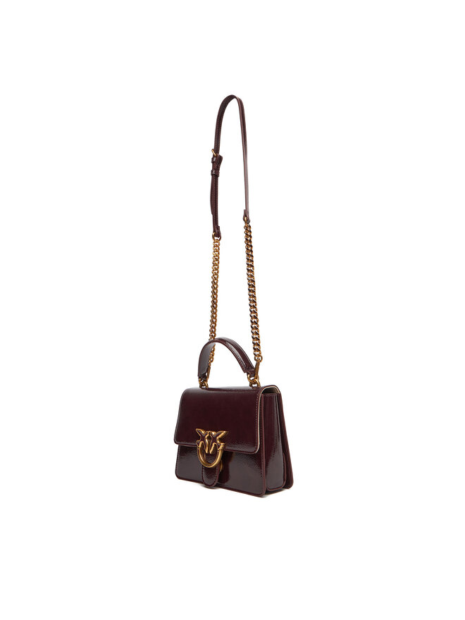 PINKO Kabelka PINKO Love One Top Handle Mini Light PE 25 PLTT 100071 A1UV Bordó