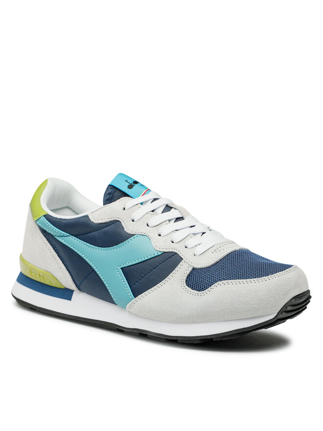 Scarpe Diadora Camaro Unisex – Colore White/Dawn Blue, Taglia 44 EU, Suola In Gomma