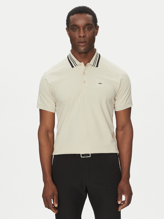 BOSS BOSS Поло 50538176 Бежевий Regular Fit