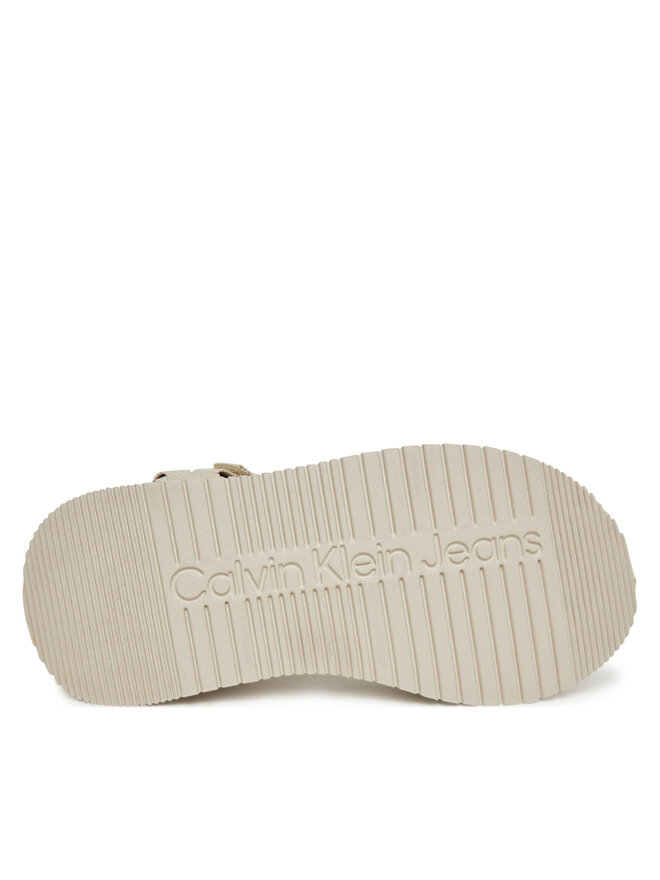 Calvin Klein Jeans Sandales Calvin Klein Jeans Sandal Velcro Webbing Mg YW0YW01693 Écru