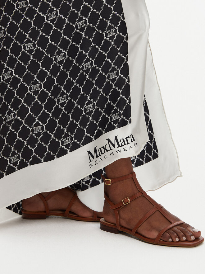 Max Mara Beachwear Хустка Max Mara Beachwear Ottico 2516541019 Чорний