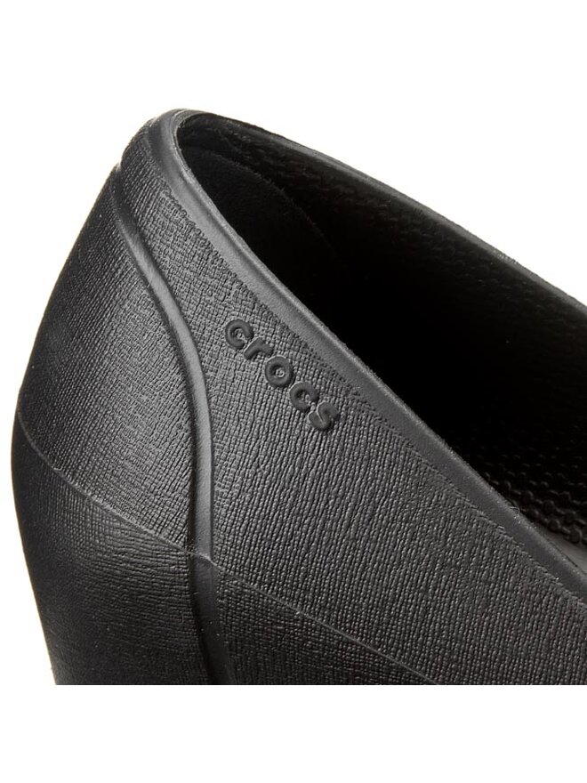 Po buty Crocs Cap Toe Wedge 12299 Czarny eobuwie .pl