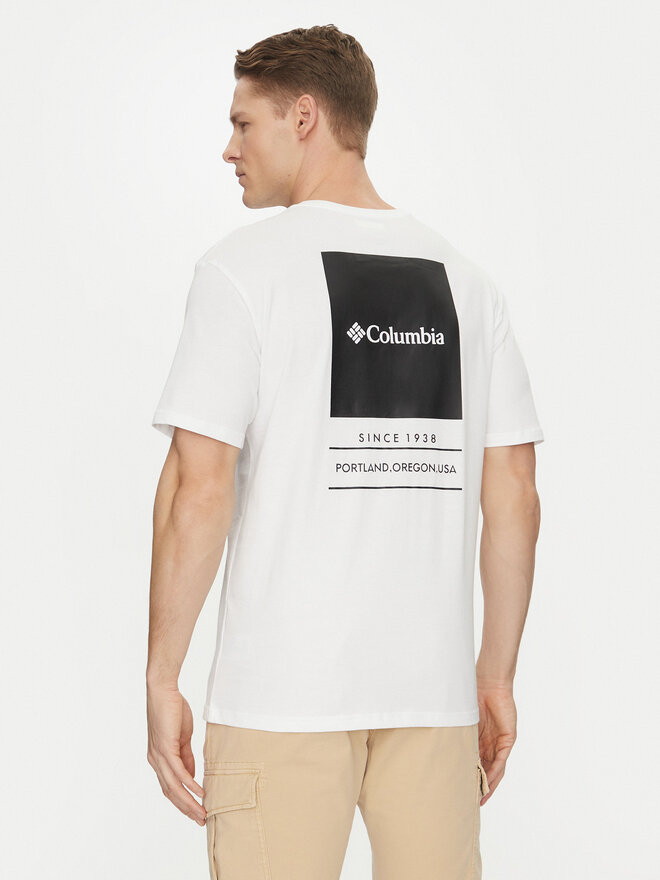 Columbia Columbia Camiseta Barton Springs™ 2058331 Blanco Regular Fit