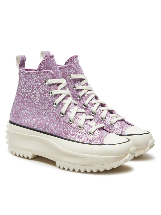 Converse Sneakers aus Stoff Converse Run Star Hike Platform Glitter A10096C Rosa