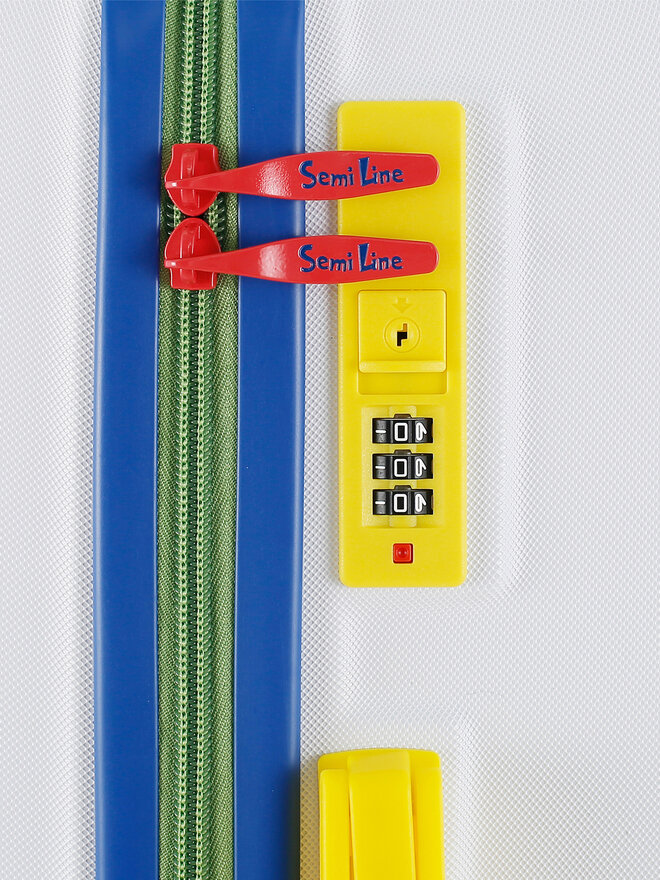 Semi Line Велика валіза Semi Line T5842-3 Білий