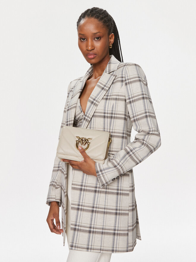 PINKO Kabelka Pinko Love Click Mini AI 23-24 PLTT 100067 A136 Écru