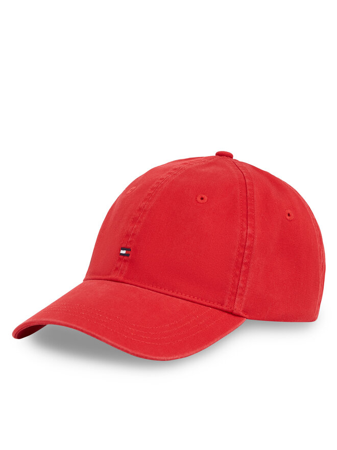 Tommy Hilfiger Cappellino Tommy Hilfiger Essential Flag Soft Cap AW0AW17131 Rosso