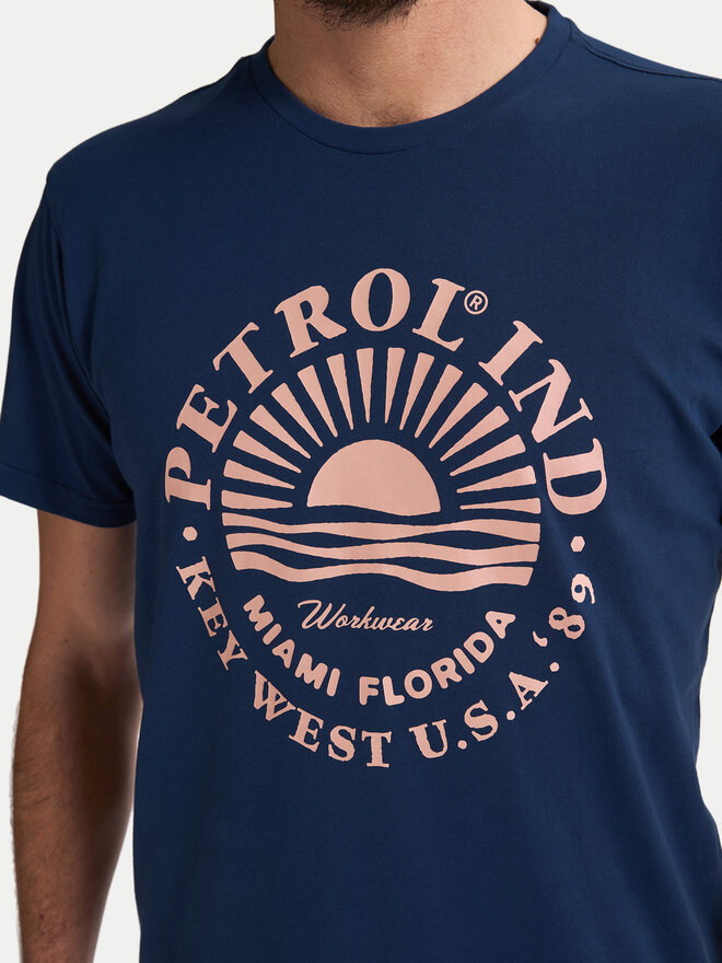 Petrol Industries Petrol Industries Camiseta M-1050-TSR127 Azul marino Regular Fit