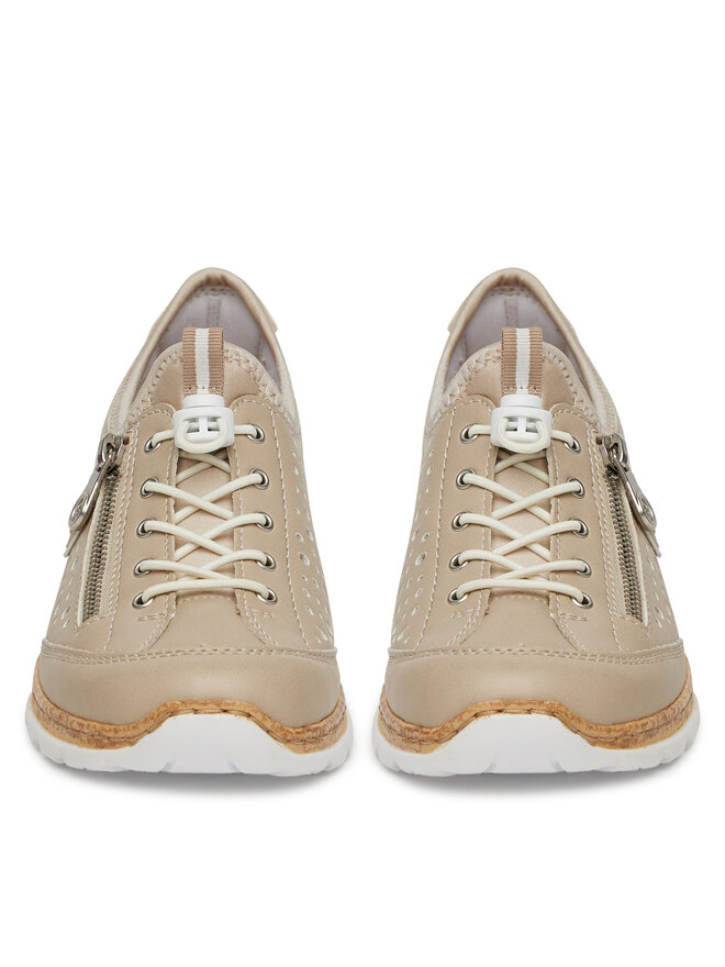 Rieker Sneakersy Rieker N42P6-62 Beżowy