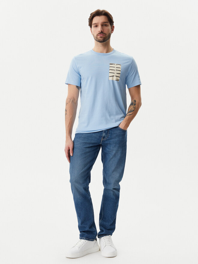 Calvin Klein Jeans Calvin Klein Jeans Футболка Serif Box Graphic J30J327474 Блакитний Regular Fit