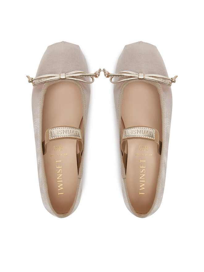 TWINSET Baleríny TWINSET 251GCJ022 M Zlatá
