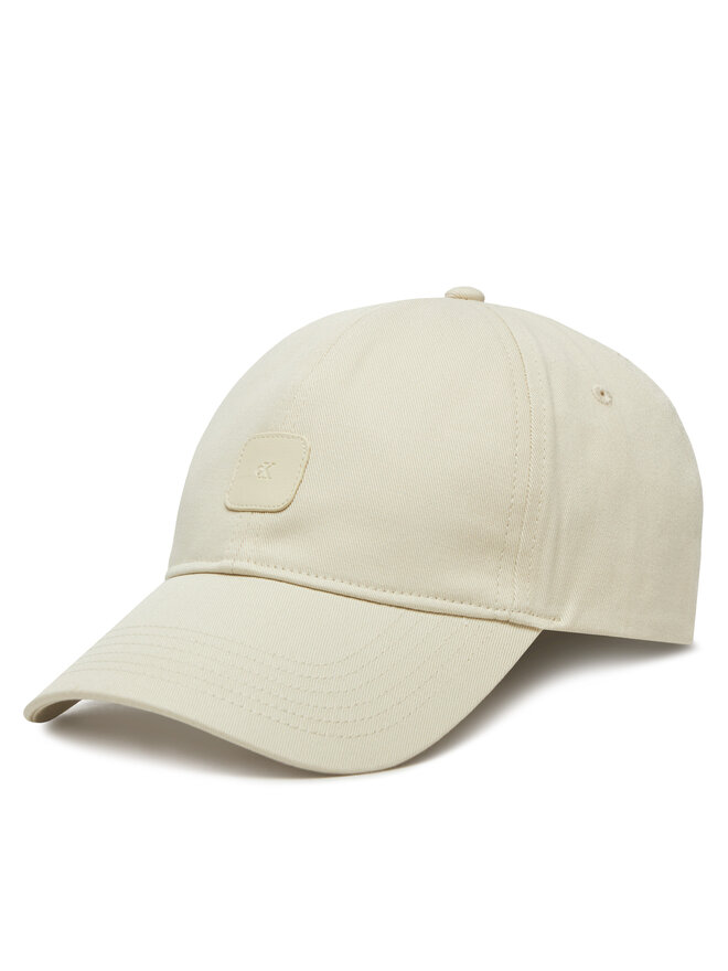 Calvin Klein Jeans Cappellino Calvin Klein Jeans Mono Leather Patch Twill Cap LV04K5052G Bianco
