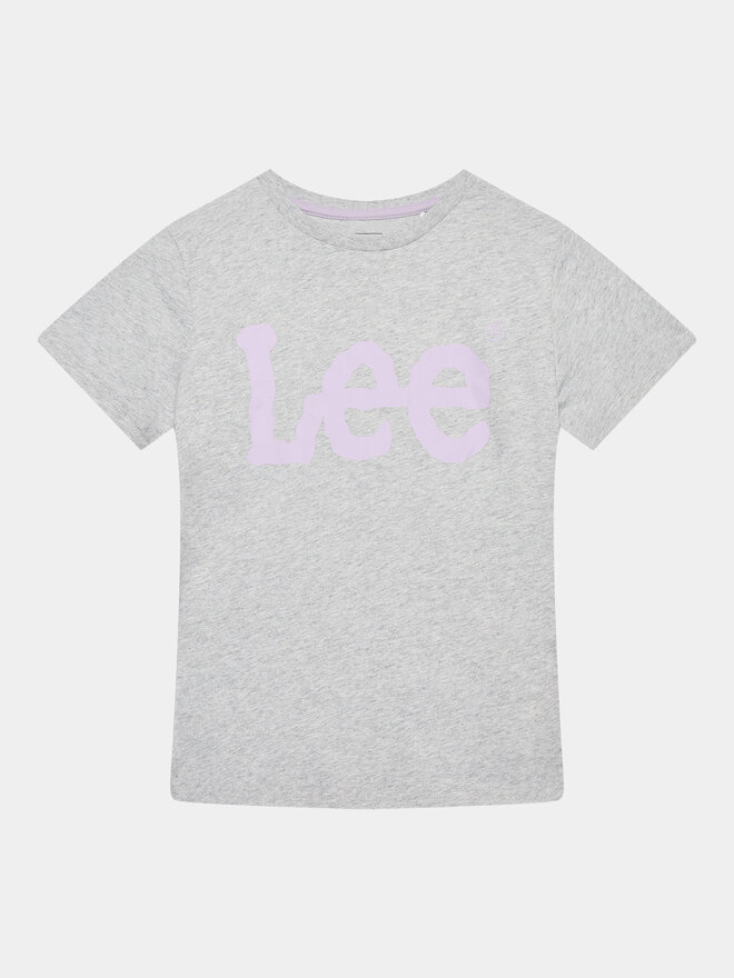 Lee Lee Marškinėliai Wobbly Graphic LEG5029 Pilka Regular Fit