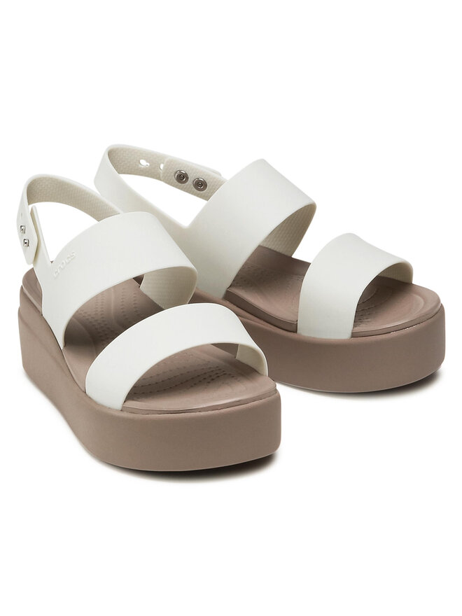 Crocs Σανδάλια Crocs Brooklyn Low Wedge W 206453 Λευκό