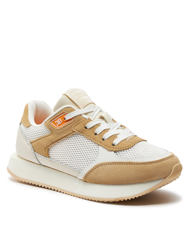 Tommy Hilfiger Снікерcи Tommy Hilfiger Essential Elevated Runner FW0FW07700 Écru
