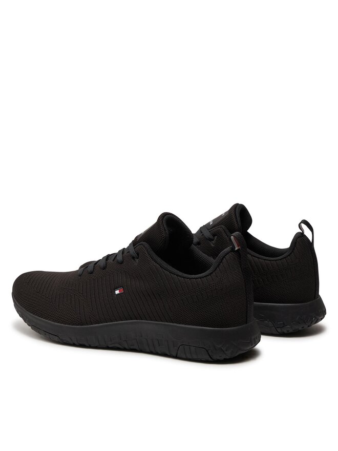 Tommy Hilfiger Sneakers Tommy Hilfiger Corporate Knit Rib Runner FM0FM02838 Schwarz