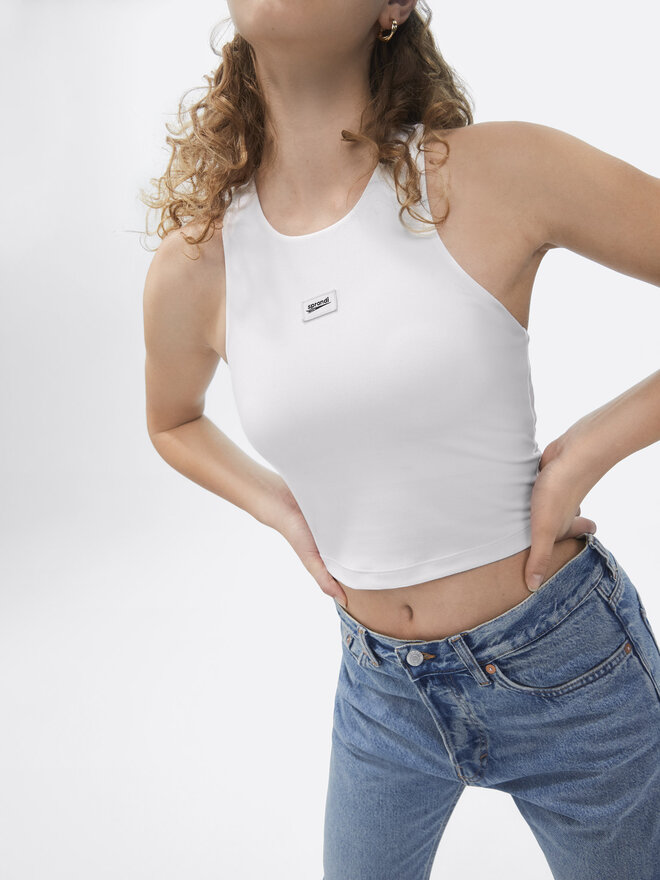Sprandi Sprandi Felső SP22-TPD101 Fehér Slim Fit