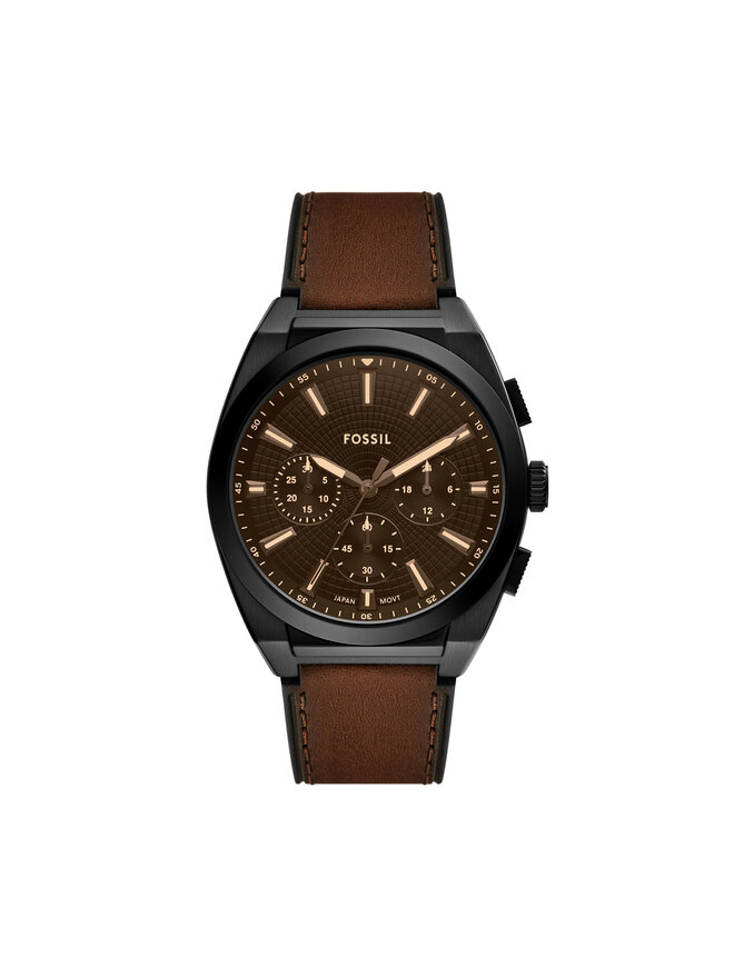 Fossil Годинник Fossil Everett FS6108 Коричневий