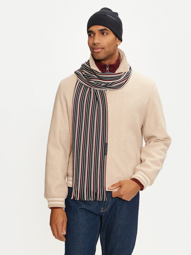 Tommy Hilfiger Set berretto e sciarpa Tommy Hilfiger Th Corp Love AM0AM12939 Blu scuro