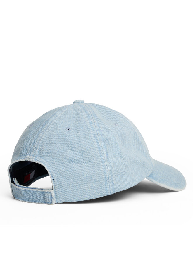 Tommy Jeans Șapcă Tommy Jeans Linear Denim Cap AW0AW17912 Albastru celest