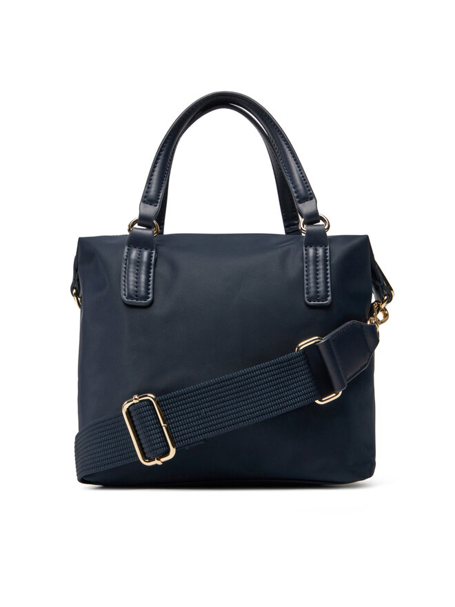 Tommy Hilfiger Torebka Tommy Hilfiger Poppy Small Tote Corp AW0AW17204 Granatowy