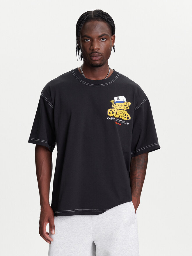 adidas adidas Marškinėliai Wabash JW0159 Juoda Oversize