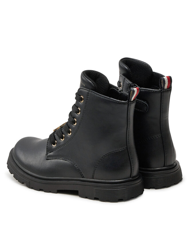 Tommy Hilfiger Черевики туристичні Tommy Hilfiger Lace-Up Bootie T1A5-33561-1351 S Чорний