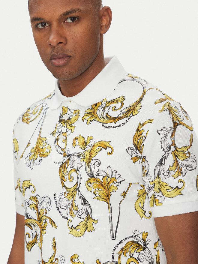 Versace Jeans Couture Versace Jeans Couture Pólóing 78GAG6S0 Fehér Regular Fit